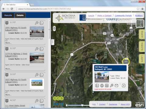 Northwest Montana Site Selector - Getting Started