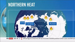 Weather Events 2021 - Russian wildfires & Northern Heat (Global) - BBC&Sky - 23rd July 2021