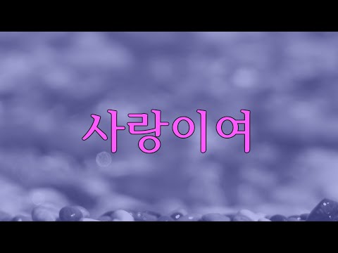 별처럼 아름다운 사랑이여 테너 박인수 최용식 시 곡