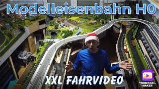 Modelleisenbahn H0, XXL Fahrvideo, Frohe Weihnachten und einen Guten Rutsch ins neue Jahr 2023