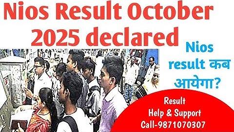 Nios October 2025 Result declared. Nios result. Nios. Nios October result. Nios help9871070307