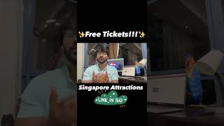 Singapore attractions’ tickets for free! #freetickets #marinabaysands #tourism
