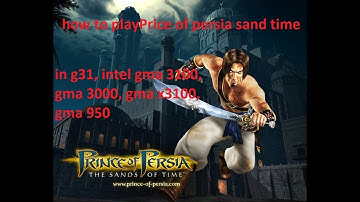 how to play prince of persia sand time in low ended pc(without any software)