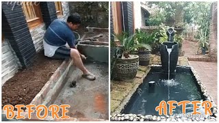 TERBUKTI..!!! Membangun kolam ikan koi dengan biaya murahhhhh....!!!!