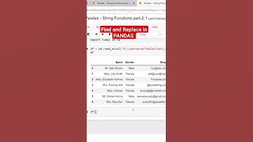 Find and replace in #pandas #datascience #python #dataanalytics