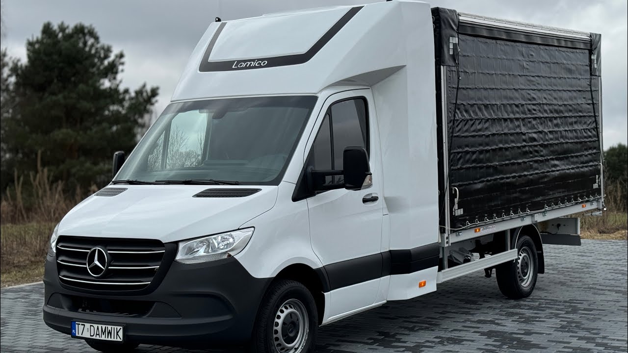 Sprzedam Mercedes-Benz Sprinter 317 CDI 170KM 2023r Automat Spanie z tyłu Firanka Spojtrak DoubleCab