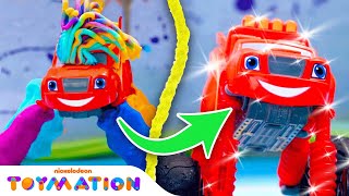 Blaze Toys Get MESSY w/ Paint, Silly String & More! 🧼 Blaze and the Monster Machines | Toymation