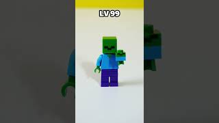 Zombie LV1 to 999 minecraft in Lego #lego