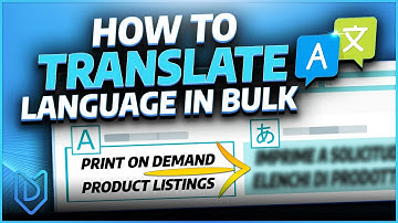 Translate Language in BULK for Print on Demand and Digital Product Listings using MyDesigns
