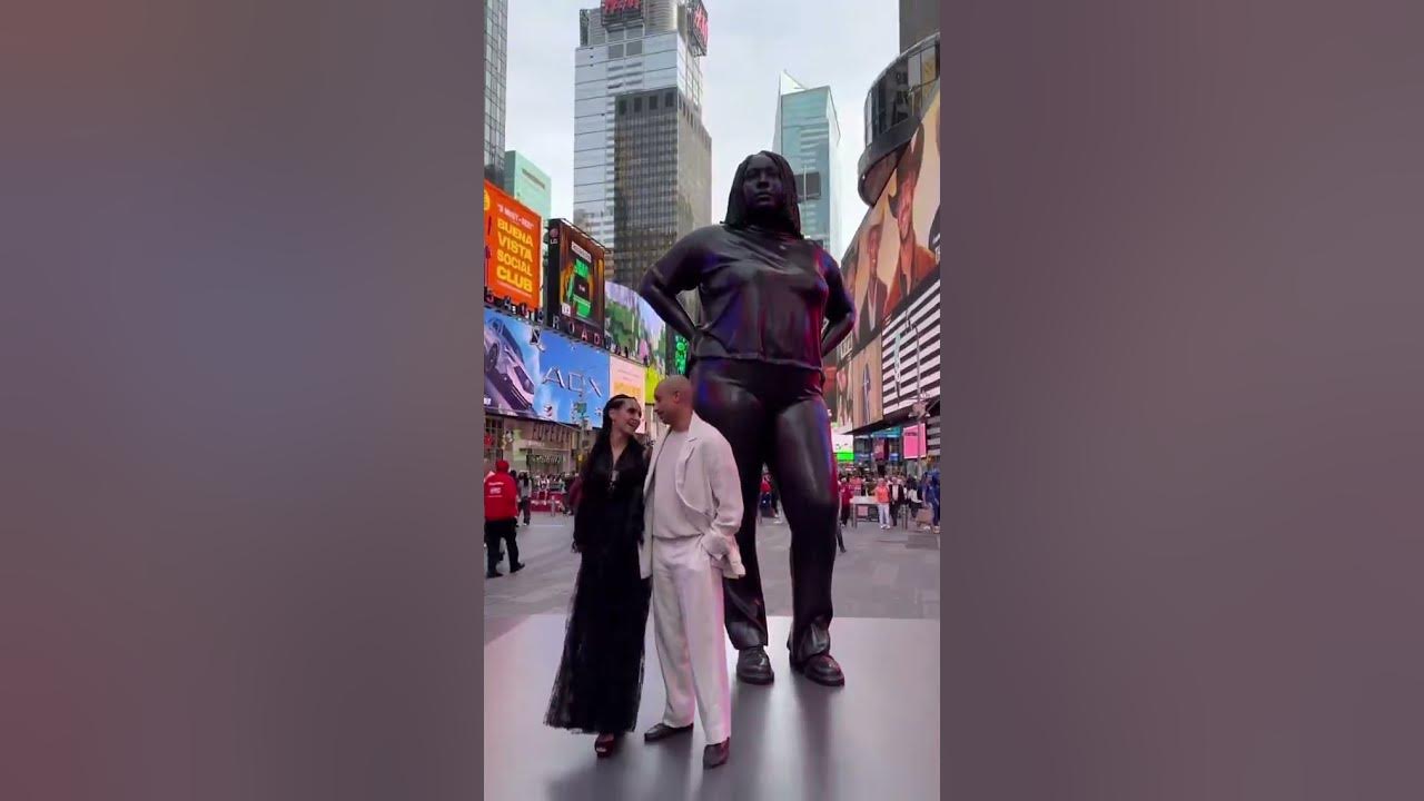 Stunning 12 foot bronze statue of a black woman unveiled in times