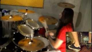 Suicide Silence - Slaves To Substance Drum Cover - Jordan drum play-through