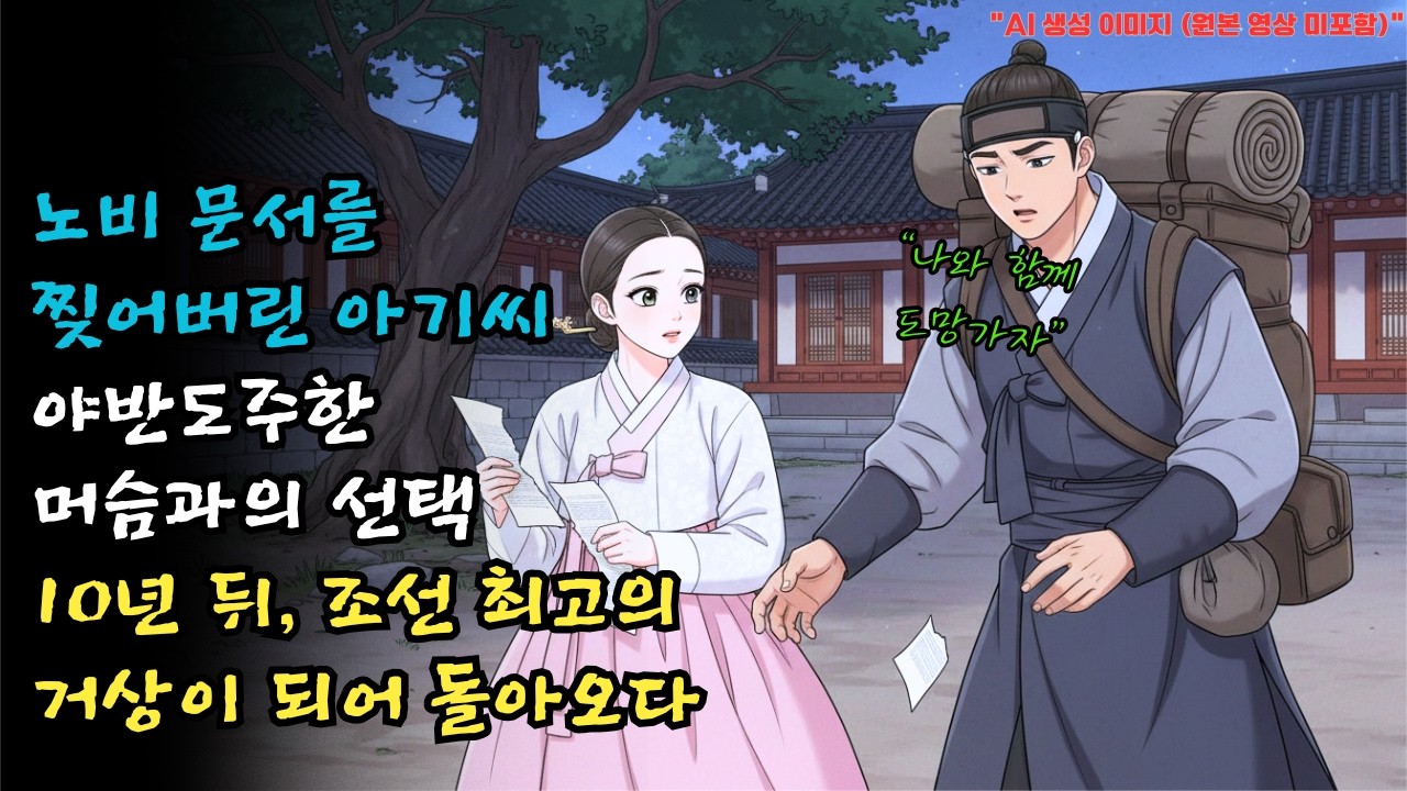 야반도주했던 아기씨와 천한 머슴, 도대체 10년 동안 무슨 일이? 땡전 한 푼 없이 조선 최고의 거상으로 성공한 소름 돋는 비밀 | 야담 · 설화 | 오디오북