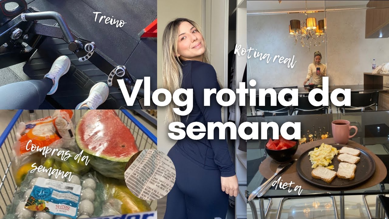 Vlog rotina - Mercado da semana, quanto gastei, treino, alimentação saudável, cozinhando