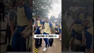 Sweden arriving at their World Cup camp in Frisco 🇸🇪