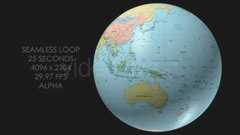 Rotating Globe World Political Map | Motion Graphics - Videohive template