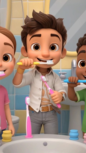 Brush Your Teeth With Me 🪥 | Nursery Rhymes for Kids | Kids Learning ...