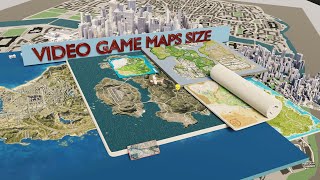 Video Game Maps Size Comparison
