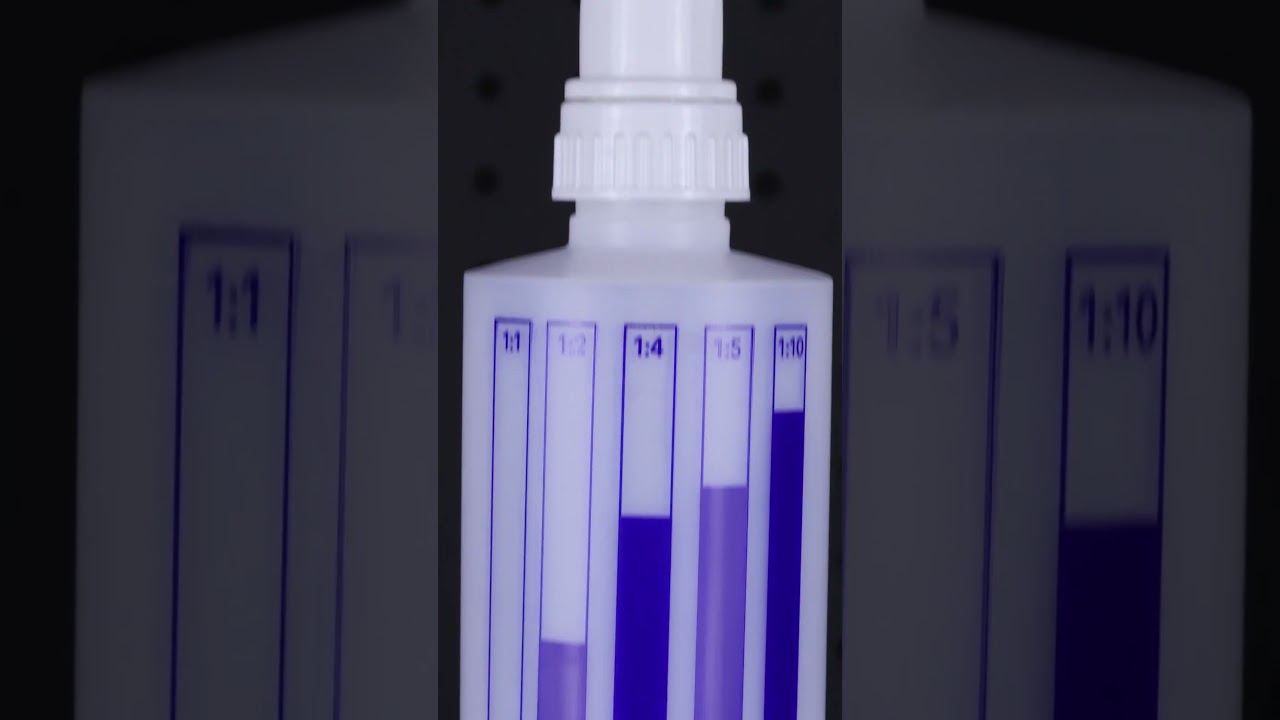 Pal Glow Proportion Spray Bottle makes dilution simple!  