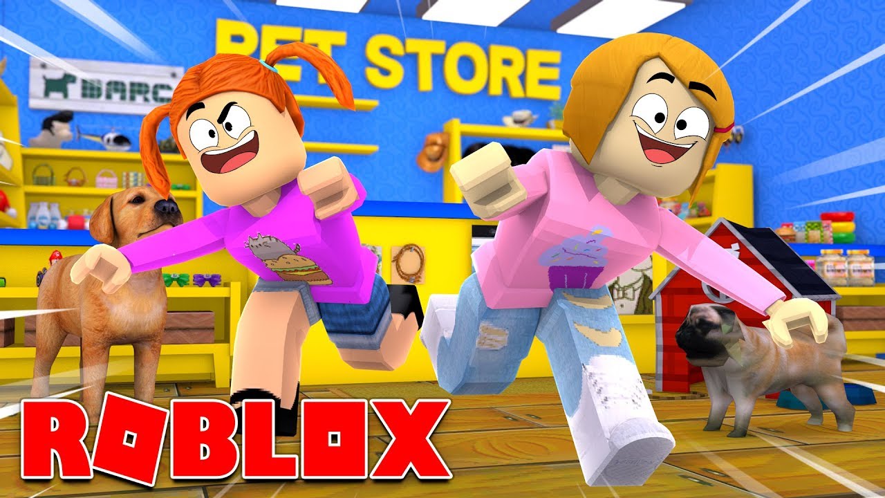 Roblox Escape The Pet Store Obby 2 Player With Molly And Daisy - roblox escape the zombie pool with baby kira molly 2 player