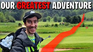 Golf Course Straight Line Mission! How Many Golf Balls Can We Find?