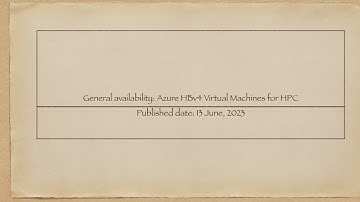 General availability: Azure HBv4 Virtual Machines for HPC