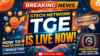 Gtech network Token generation event ✅ Online+ app free social media app speciality also explained ✅