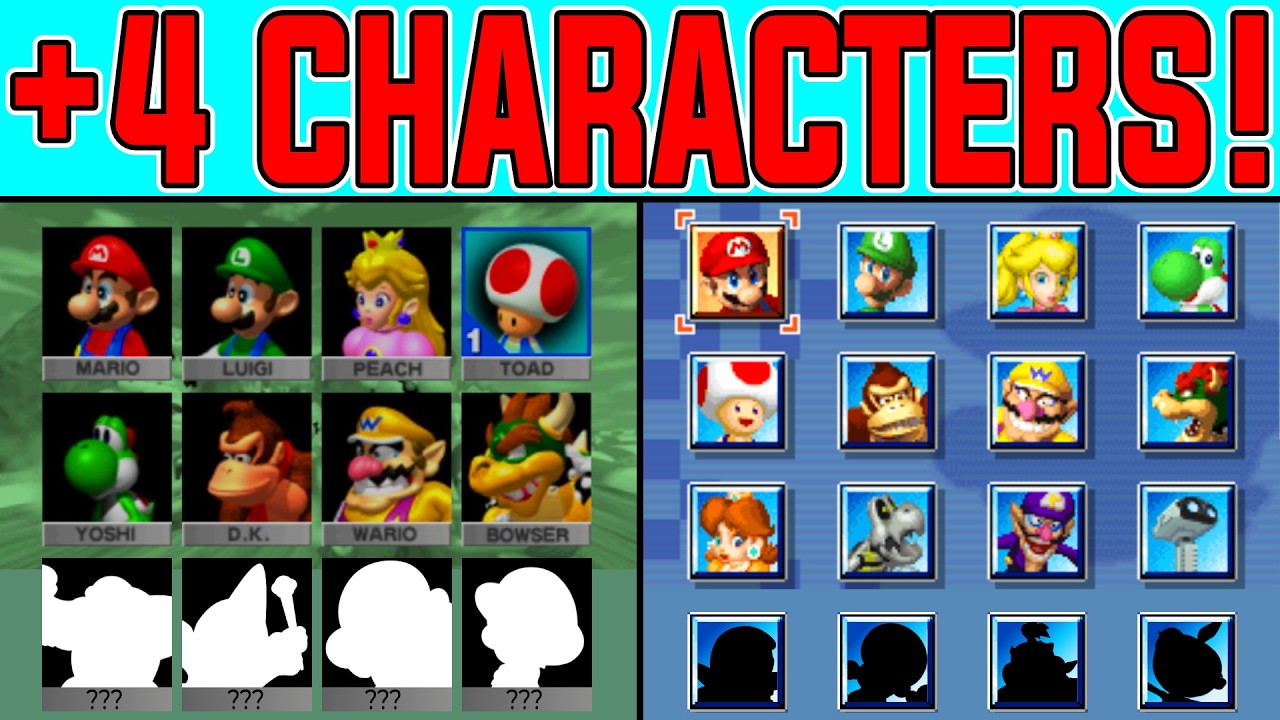 Если бы в каждой игре Mario Kart было добавлено 4 разблокируемых персонажа