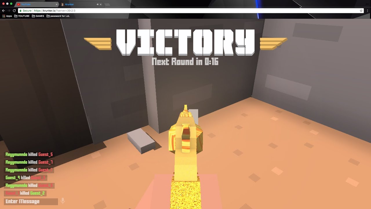 Krunker.io GOLDEN GUNS!!