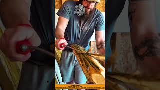 Drawknife Wood Debarking Tool – Traditional Method for Removing Tree Bark Efficiently