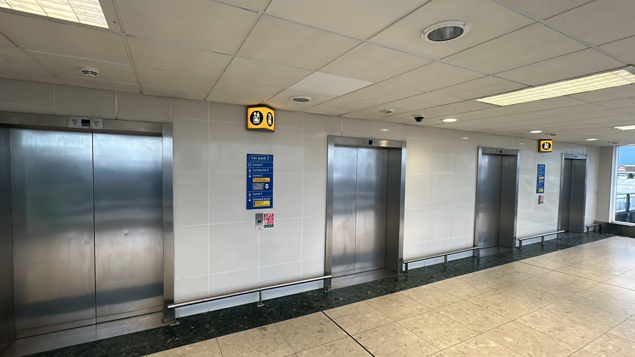 2001 KONE MonoSpace Lifts at the Glasgow Airport Multi Storey Car Park