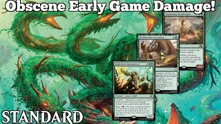 Obscene Early Game Damage! | Selesnya Landfall | Standard Bo3 | MTG Arena