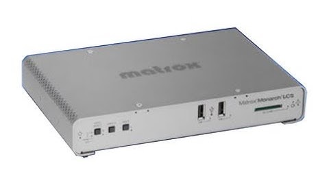 Matrox Monarch LCS Command Center Overview