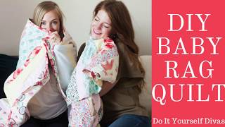 The DIY Divas are showing you how make a baby rag quilt. Baby Rag Quilt Tutorial here: http://www.doityourselfdivas.com/2012/01/