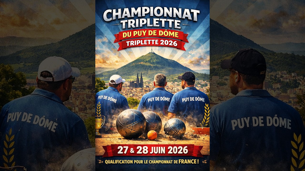 Miniature : Championnat triplette du PUY DE DÔME 2026 EN DIRECT
