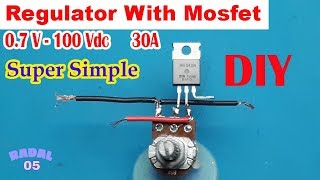 Mosfet Voltage Regulator DIY Simple Regulator Creative Ideas