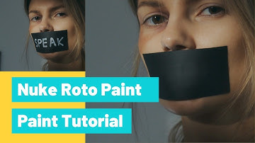 Nuke Paint Tutorial | Remove Mask Words Using Roto Paint Node [Hindi]