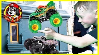 MONSTER JAM Fairy Doors Scavenger Hunt: SCARLET BANDIT Dragon ZOMBIE MADNESS Champ Ramp FREESTYLE