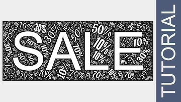 How to create the "Sale" word cloud art