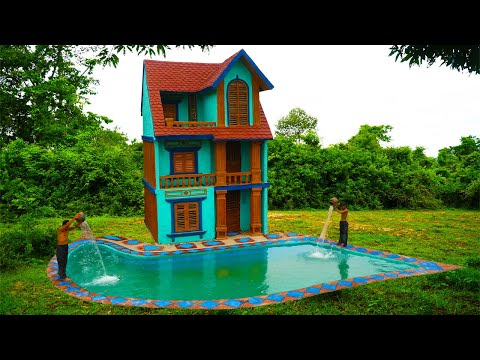 [Full] Tiny House or Luxury Resort? Building a 3-Story Wonder with an Underground Pool!