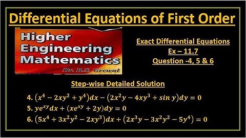 B S Grewal Ex. 11.7  Step wise detailed solution of 4, 5 & 6