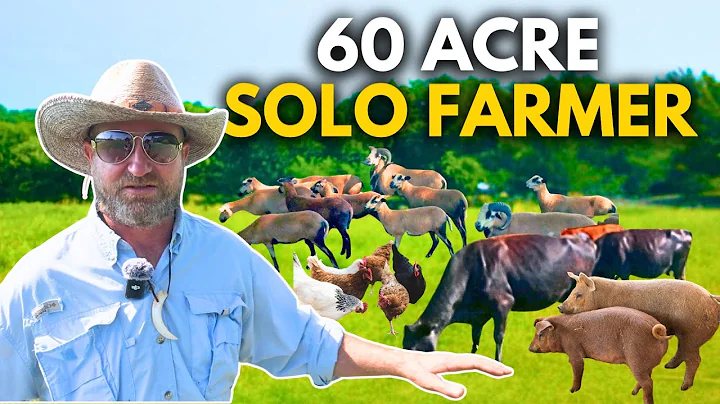 He Raises Chickens, Pigs, Cows, & Sheep All by Himself!