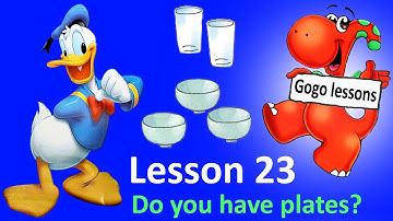English Lesson 23 – Do you have plates? | ENGLISH VIDEO COURSE FOR KIDS