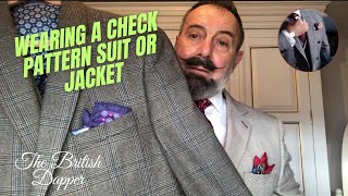 Wearing A Check Pattern Suit Or Jacket