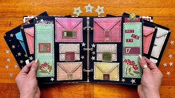 DIY Easy Advent Calendar Book - Using Book Pages or Envelopes