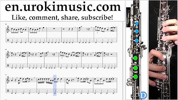 How to Play Oboe Dua Lipa - New Rules Tabs Part#2 um-i352