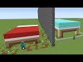 1$ FAKİR YATAK EV VS 1000$ ZENGİN YATAK EV 😱 - Minecraft