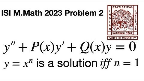 Polynomial Solutions in Differential Equations, ISI MMath, 2023 Problem 2