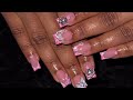 The cutest short nails  how to draw french tip  acrylic nails tutorial