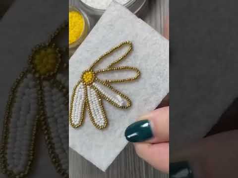 Beads embroidery Basic stitches I Introduction to Hand embroidery bead  tutorial PART 6 