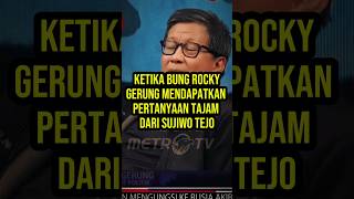 Ketika Rocky Gerung Mendapatkan Pertanyaan Tajam Sujiwo Tejo  shorts rockygerung